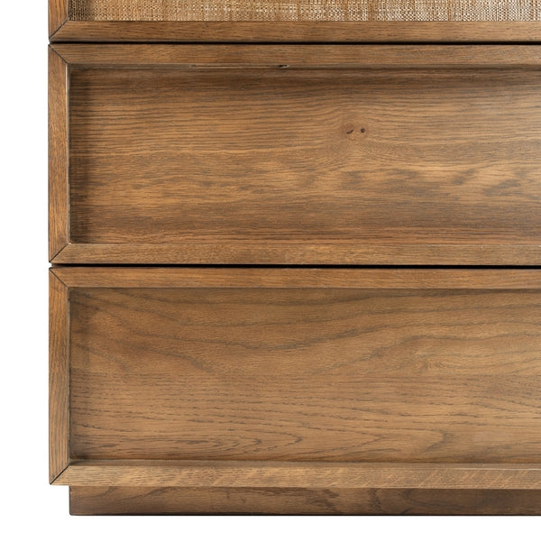 Zeus 6 Drawer Dresser in Brown