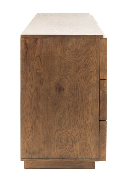 Zeus 6 Drawer Dresser in Brown