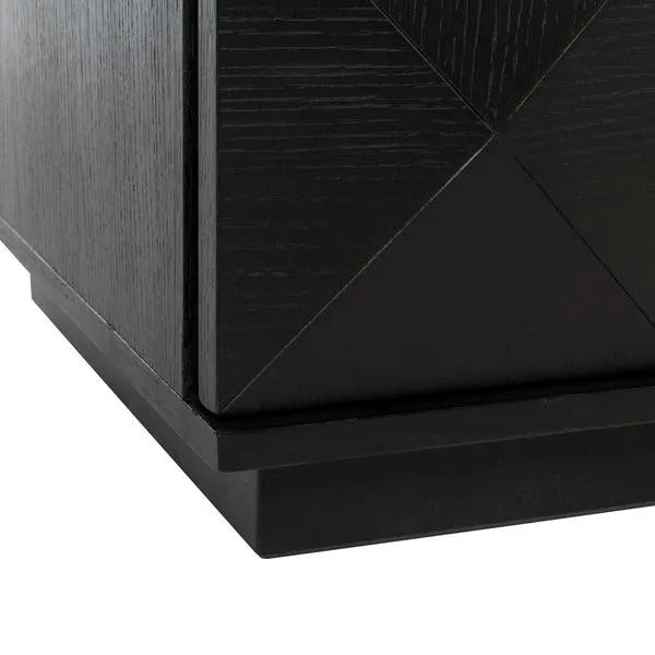 Safavieh Patty 6-Drawer Dresser in Black with Cubism Design