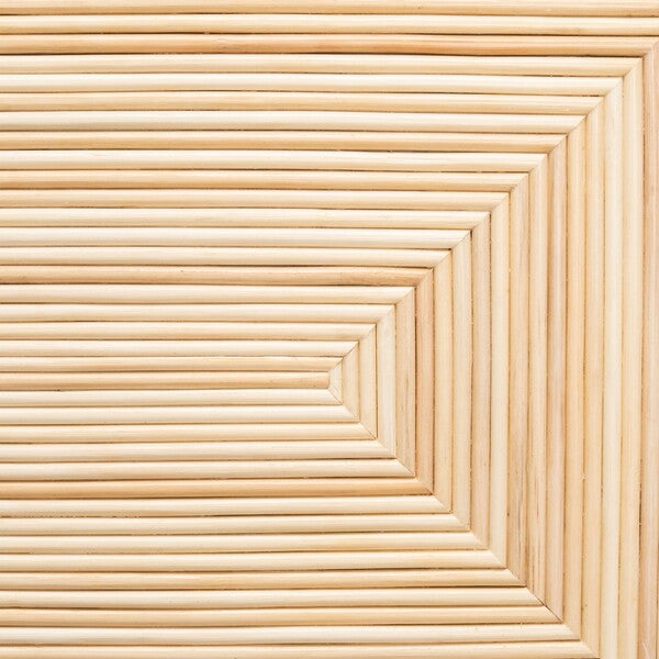 Stassie Cane King Bed in Black and Natural