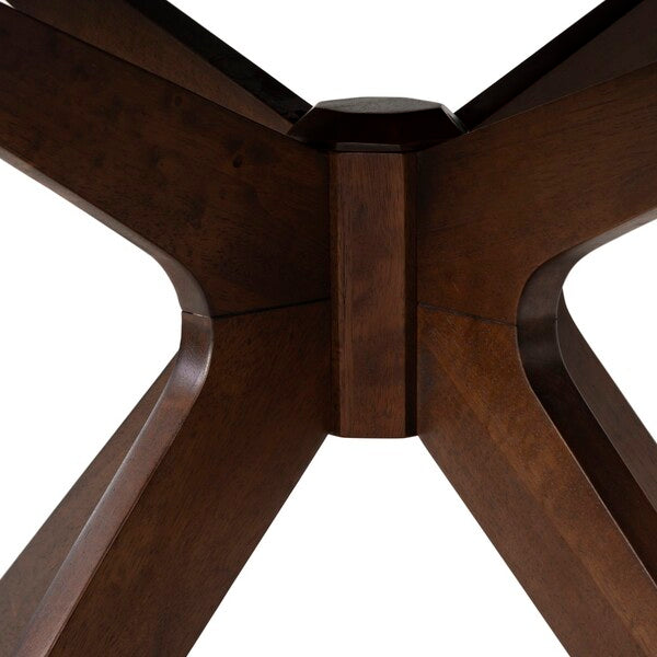 Hawkins Wood Oval Dining Table in Walnut