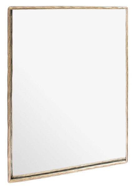 Trish Rectangle Metal Mirror in Brass