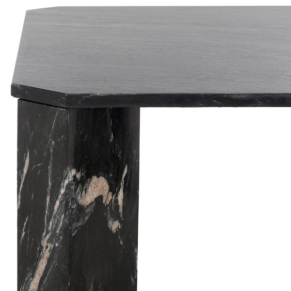 Daysi Square Marble Black Coffee Table - The Mayfair Hall