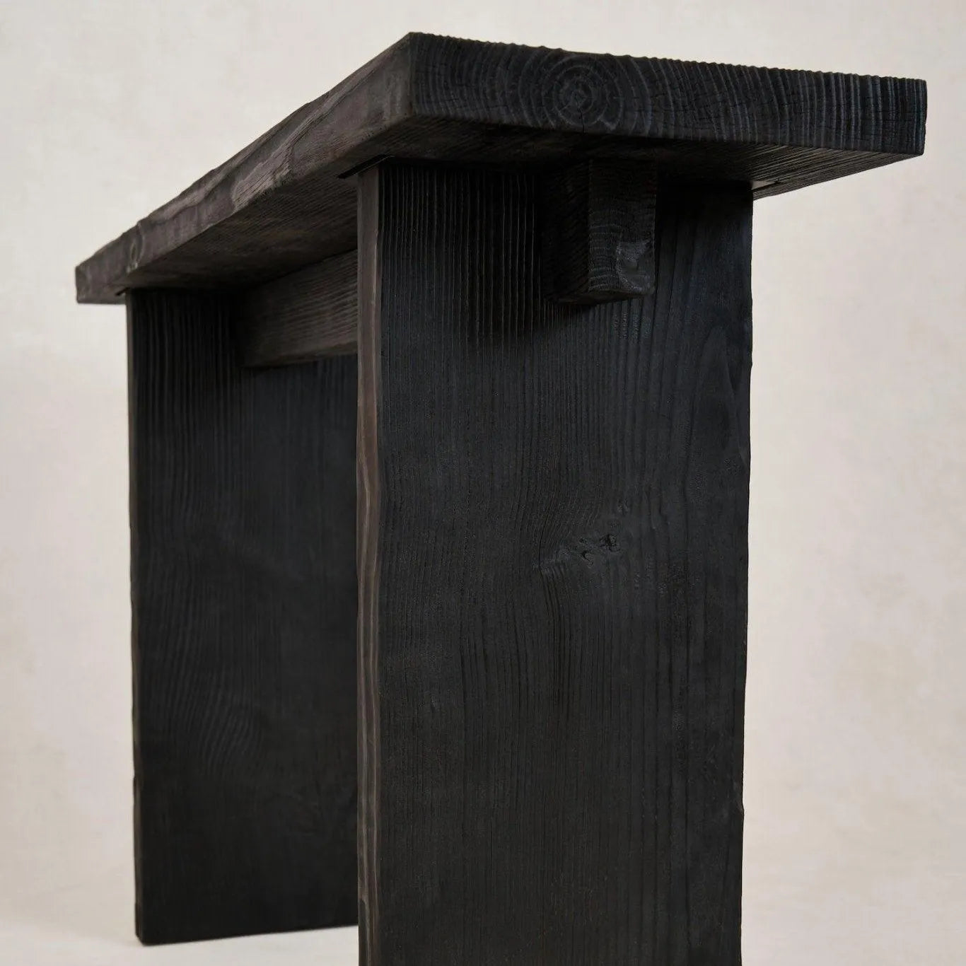 Shou Sugi Ban Entry Console