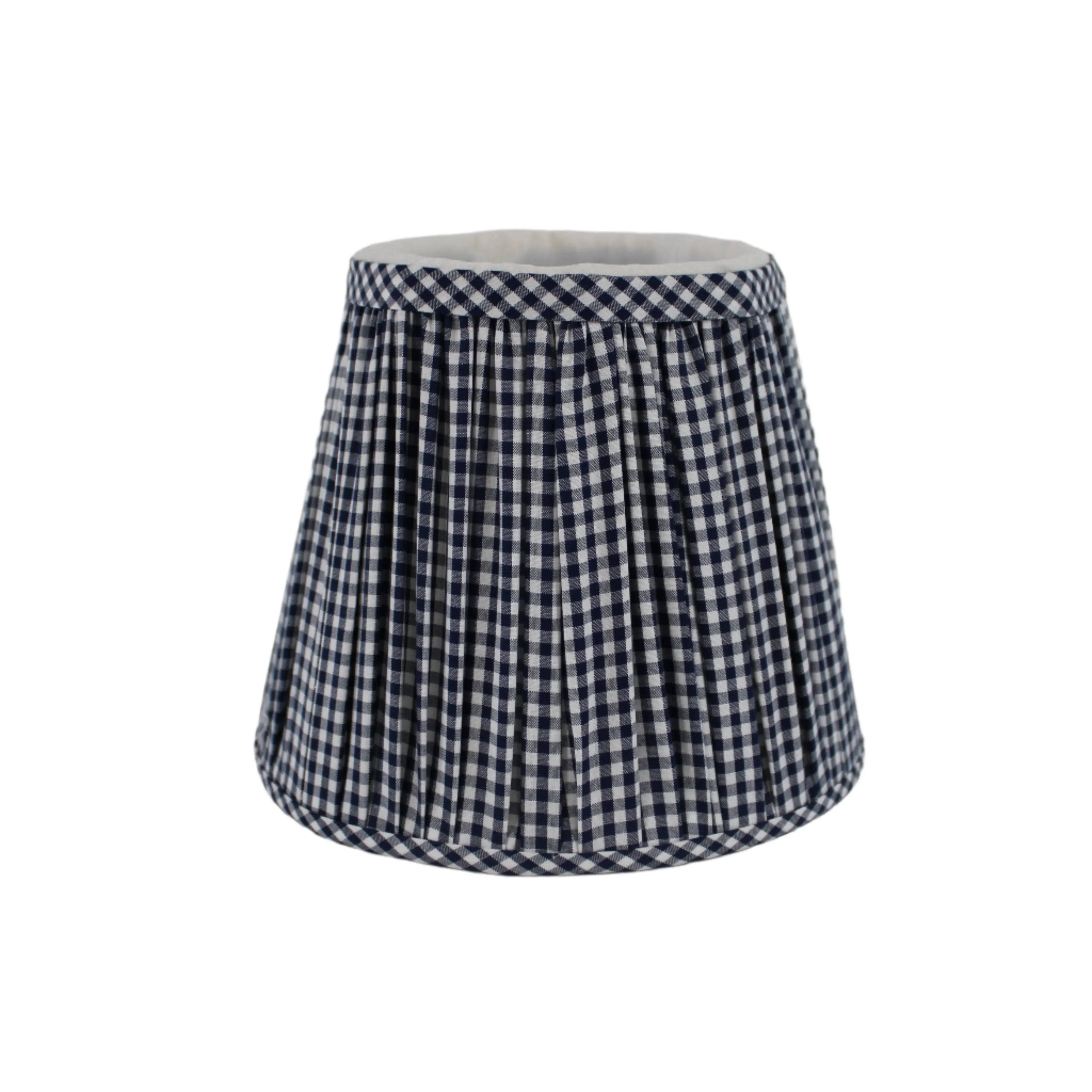 Maison Maison Design Shade Cover (Gingham in Navy) - The Mayfair Hall
