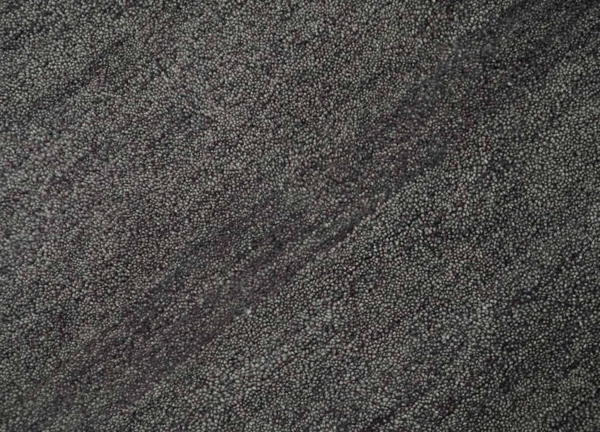 Solid Plane Charcoal Woolen Hand Tufted Gabbeh wool area Rug - The Rug Decor
