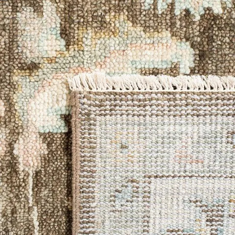 Samarkand Wool Rug in Beige and Brown