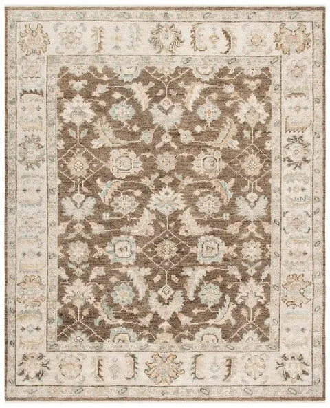 Samarkand Wool Rug in Beige and Brown