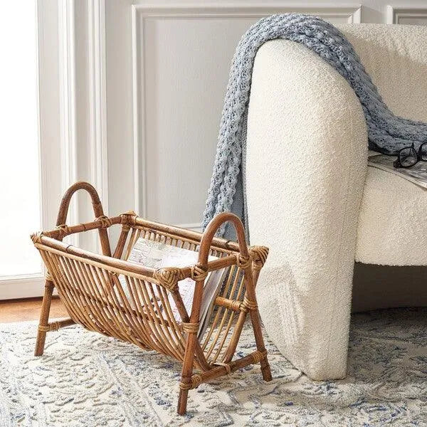 Safavieh Jove Honey Brown Wash Newspaper Rack