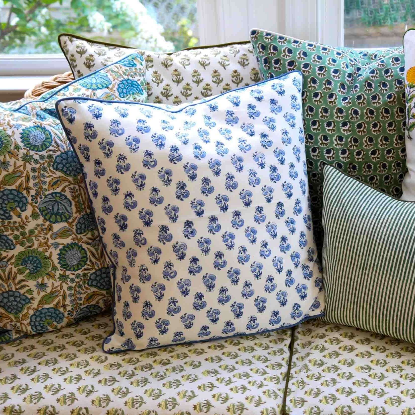 Bluebell Throw Pillow Cover