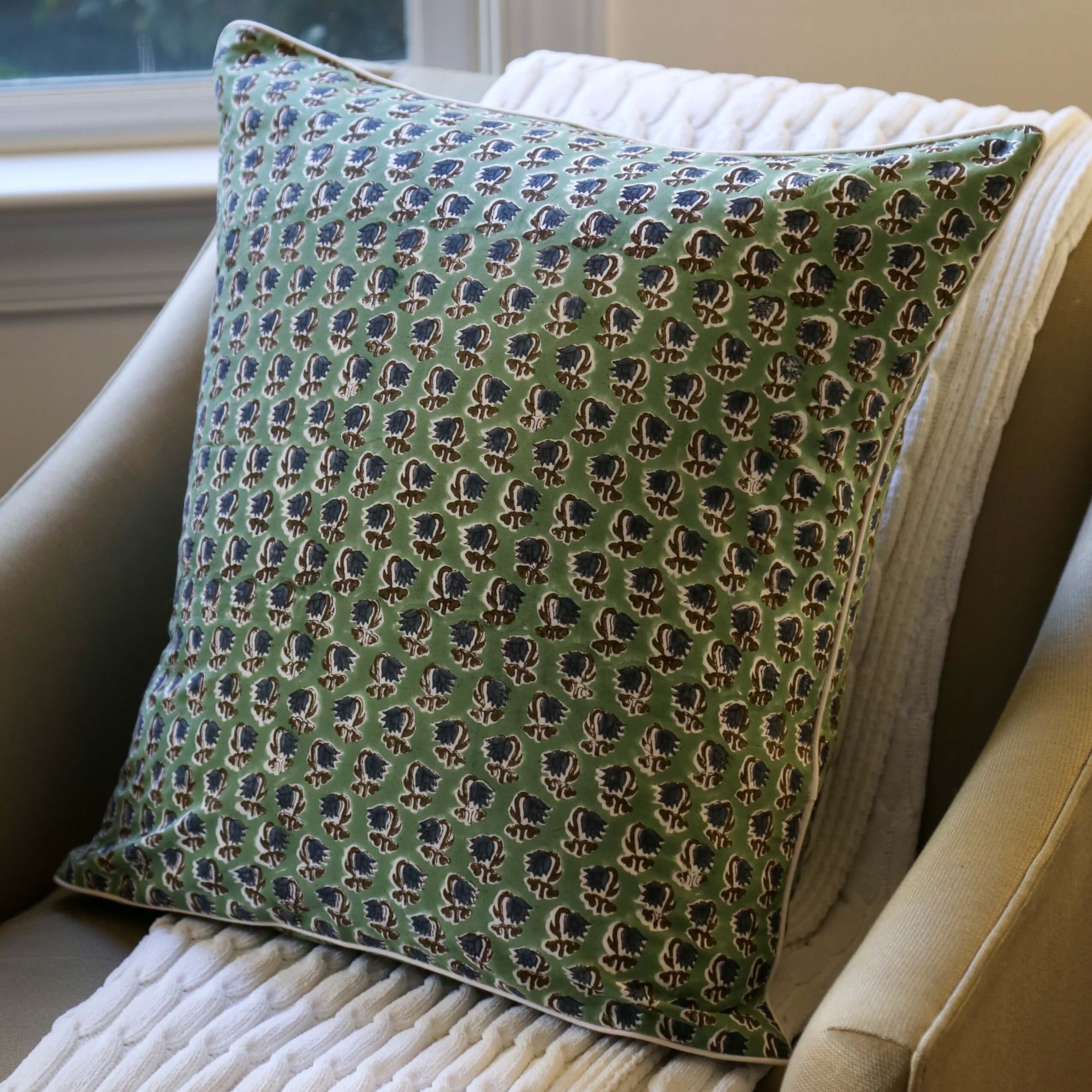 Tea Tree Throw Pillow Cover