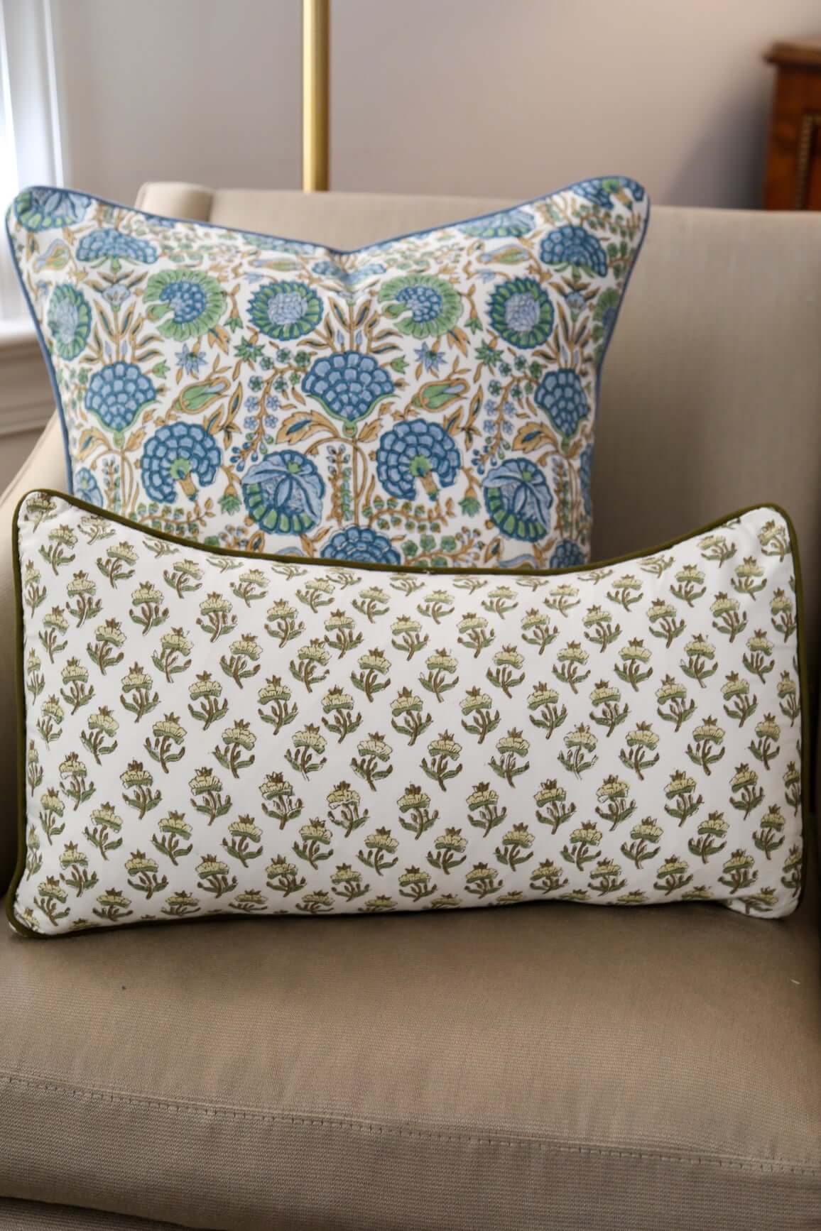 Lotus Blossom Throw Pillow Cover