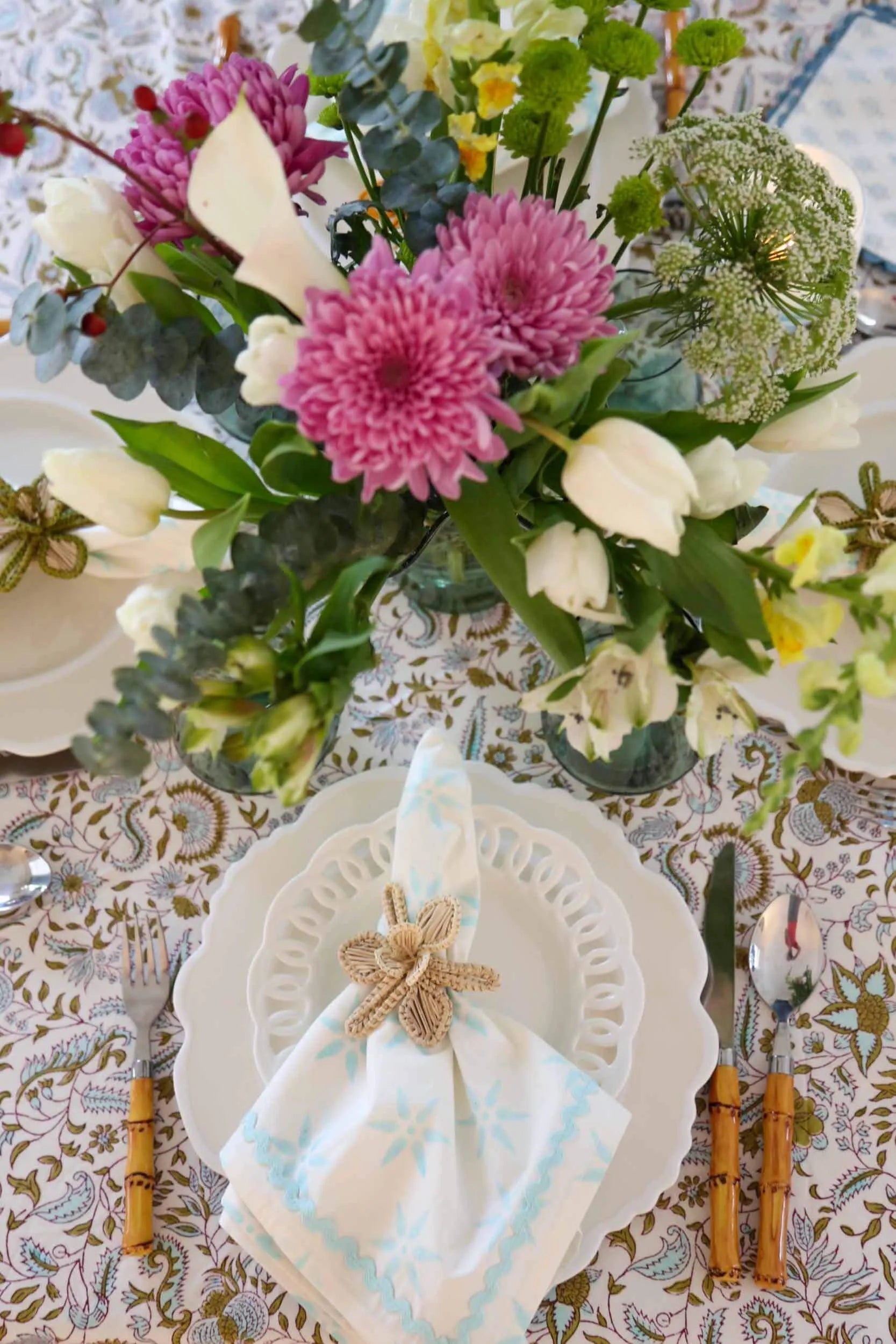 Sea Holly Tablecloth - The Mayfair Hall