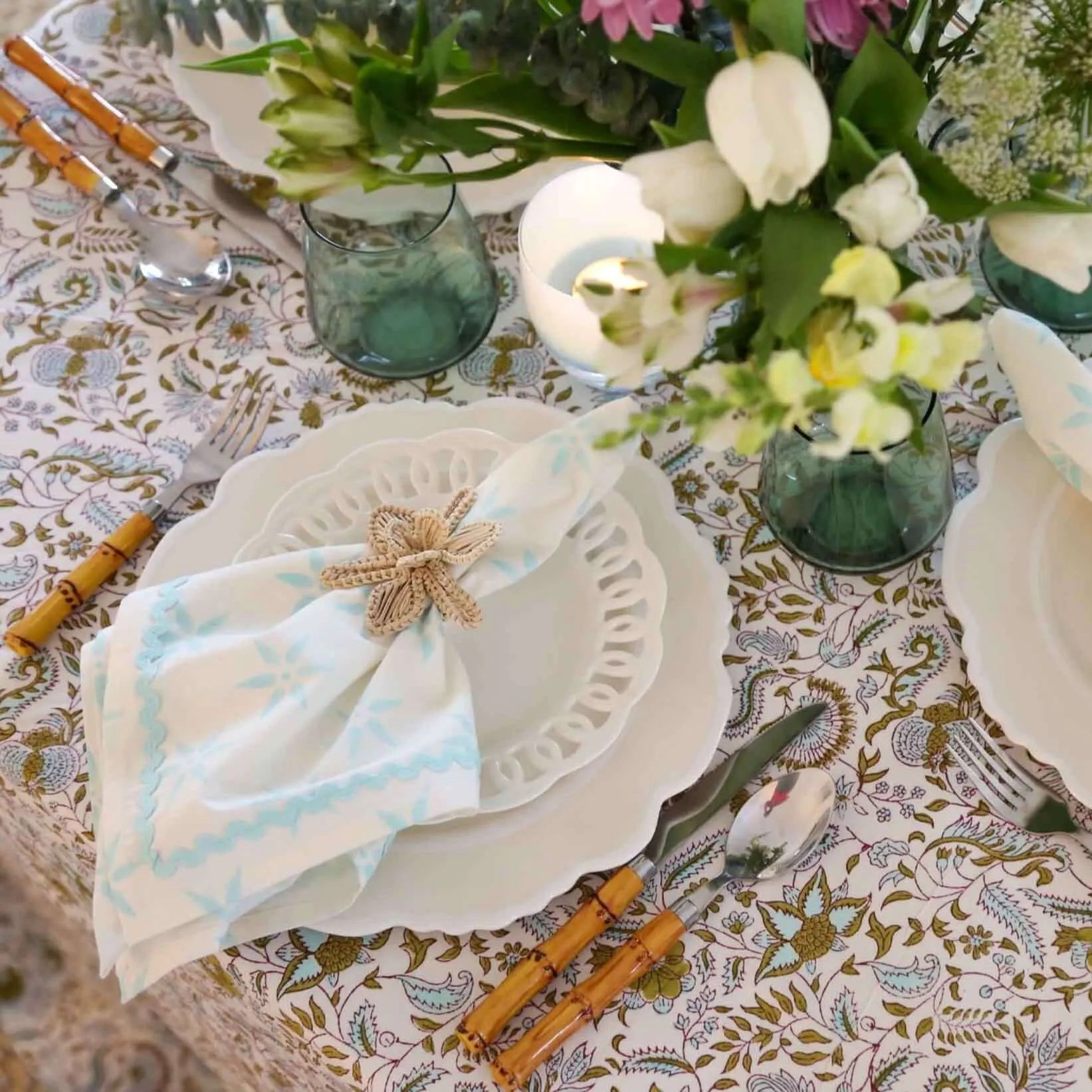 Sea Holly Tablecloth - The Mayfair Hall