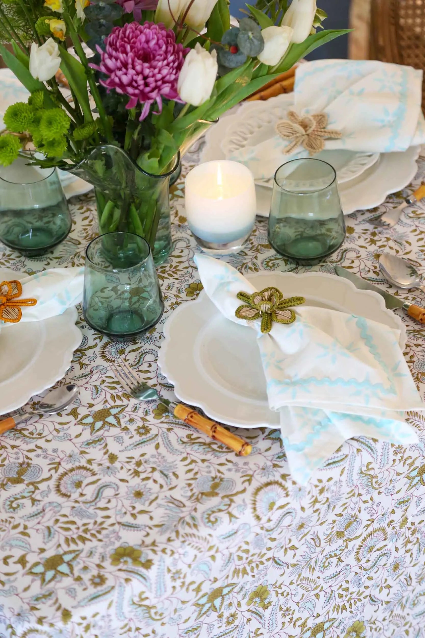 Sea Holly Tablecloth - The Mayfair Hall