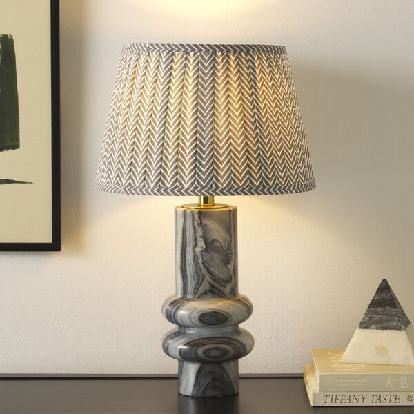 Emina Marble Table Lamp in Gray