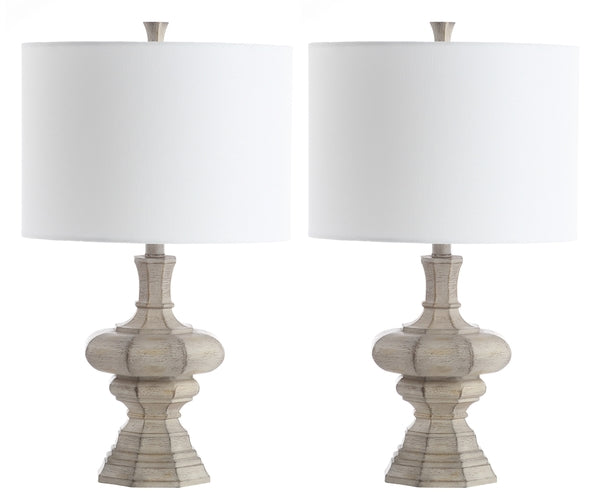 Melville Grey Wash Table Lamp - Set of 2 - The Mayfair Hall