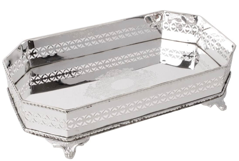 Etched Pierced Gallery Mid Sized Tray - The Mayfair Hall