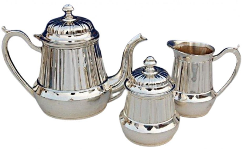 Silver Platted Coffee & Tea Set (3 Pieces) - The Mayfair Hall