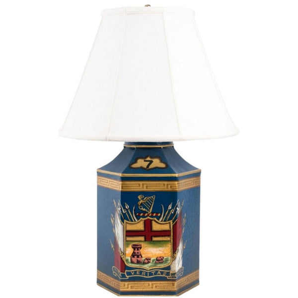 Regal Crest Chinoiserie Tole Table Lamp - The Mayfair Hall