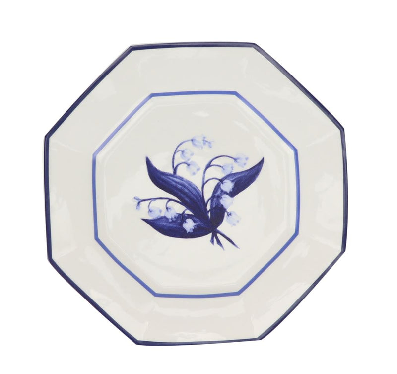 Carolyne Roehm X Eh Lily of Valley 8" Octagonal Salad Plate - The Mayfair Hall