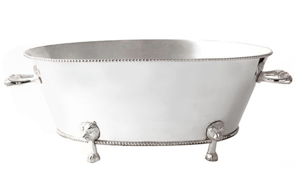 Oversized Silver Tub Planter - The Mayfair Hall