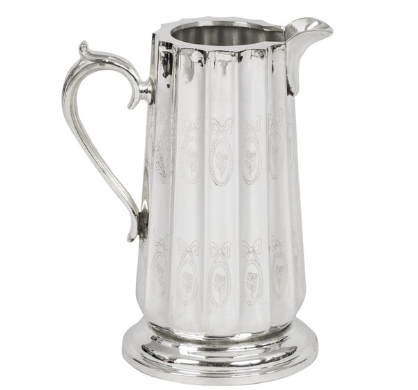 Embossed Bow Etch Work Pitcher - The Mayfair Hall