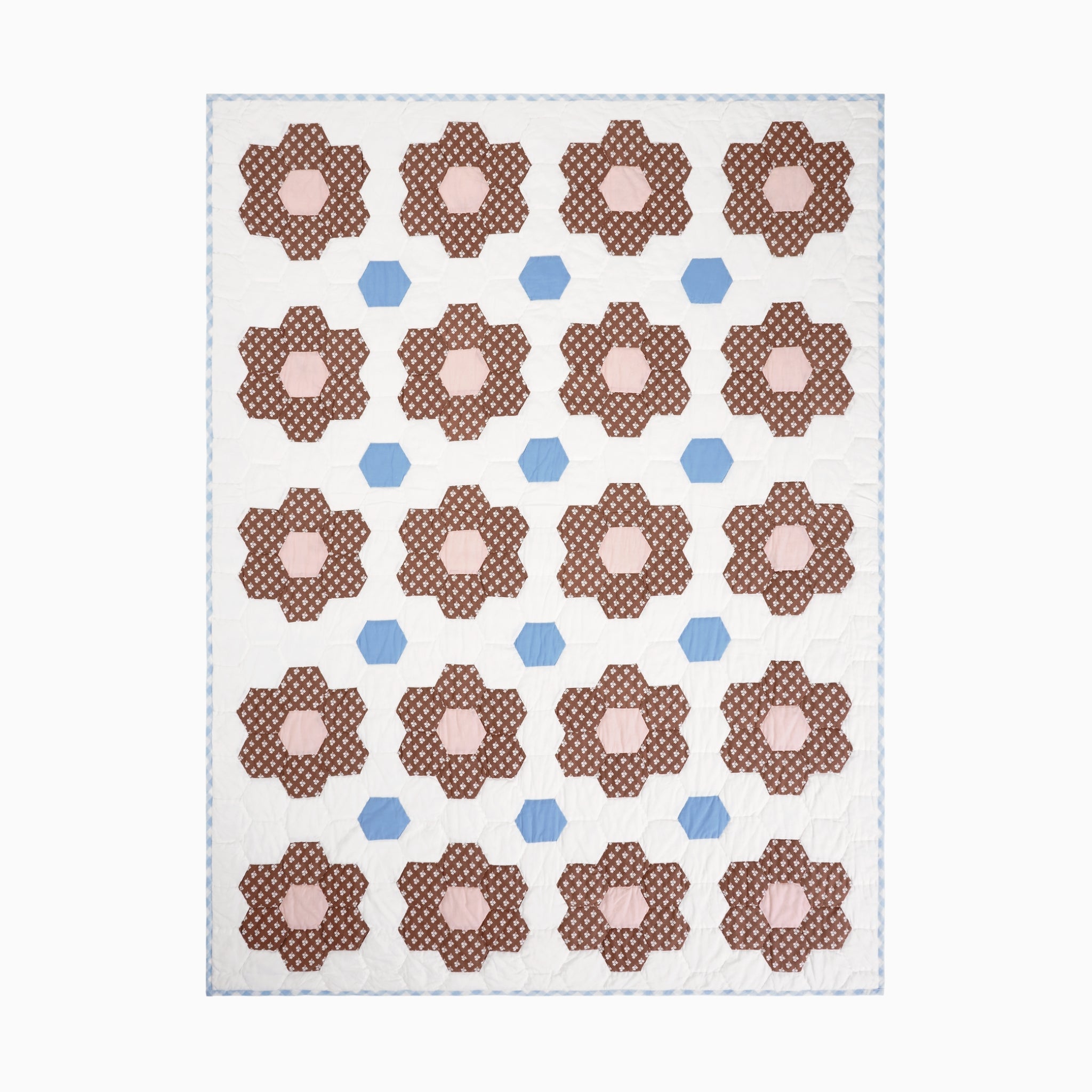 Constance Chocolate Quilted Throw Blanket