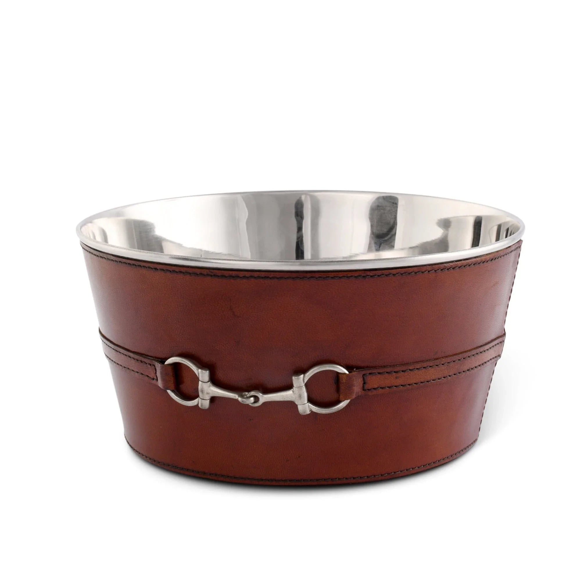 Premium Genuine Leather Bit Ice Tub – Sophisticated Beverage Cooler - The Mayfair Hall