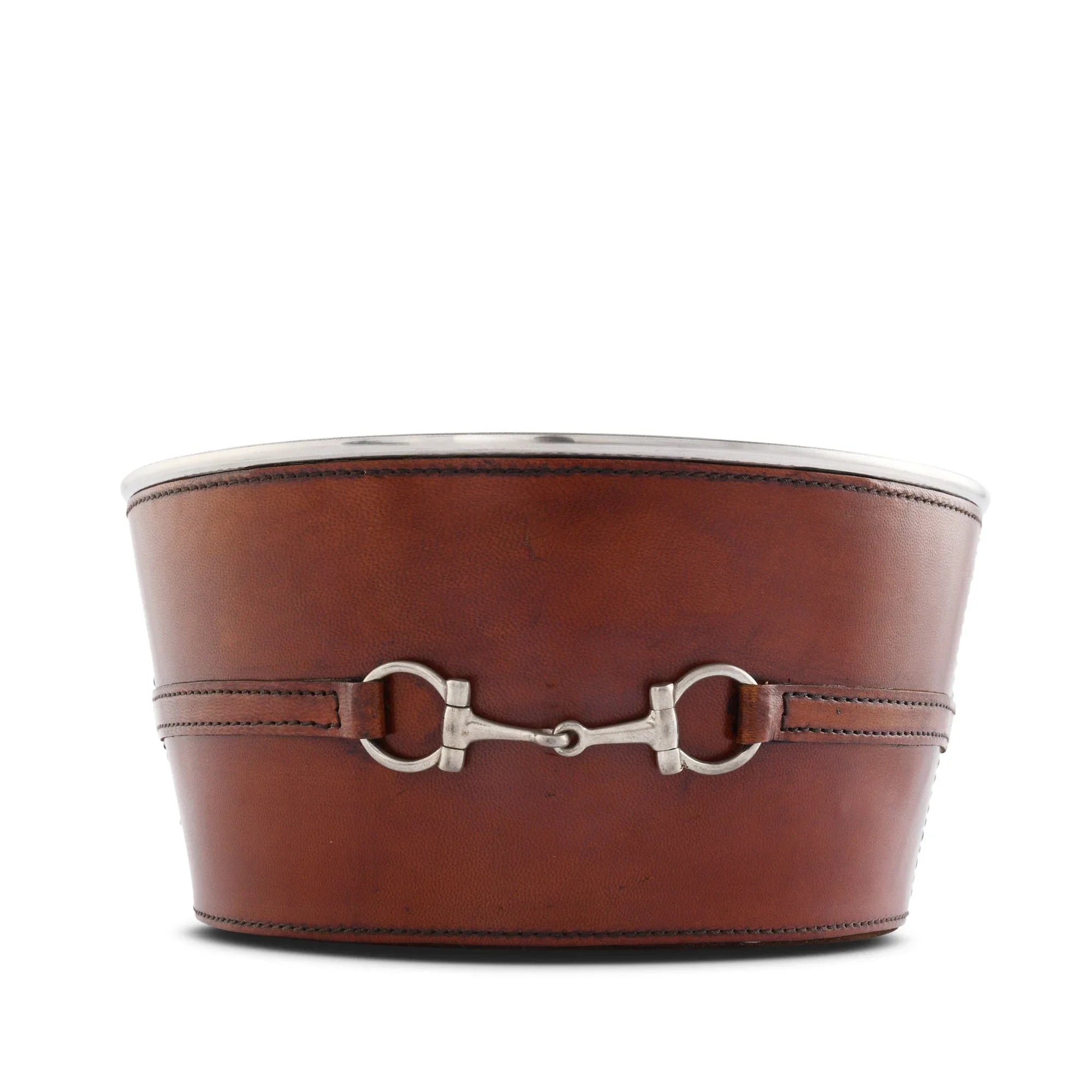 Premium Genuine Leather Bit Ice Tub – Sophisticated Beverage Cooler - The Mayfair Hall