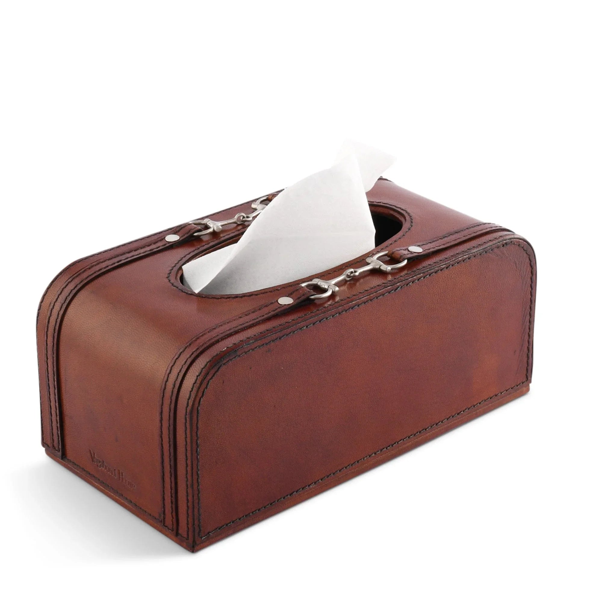 Premium Genuine Leather Bit Tissue Box - The Mayfair Hall