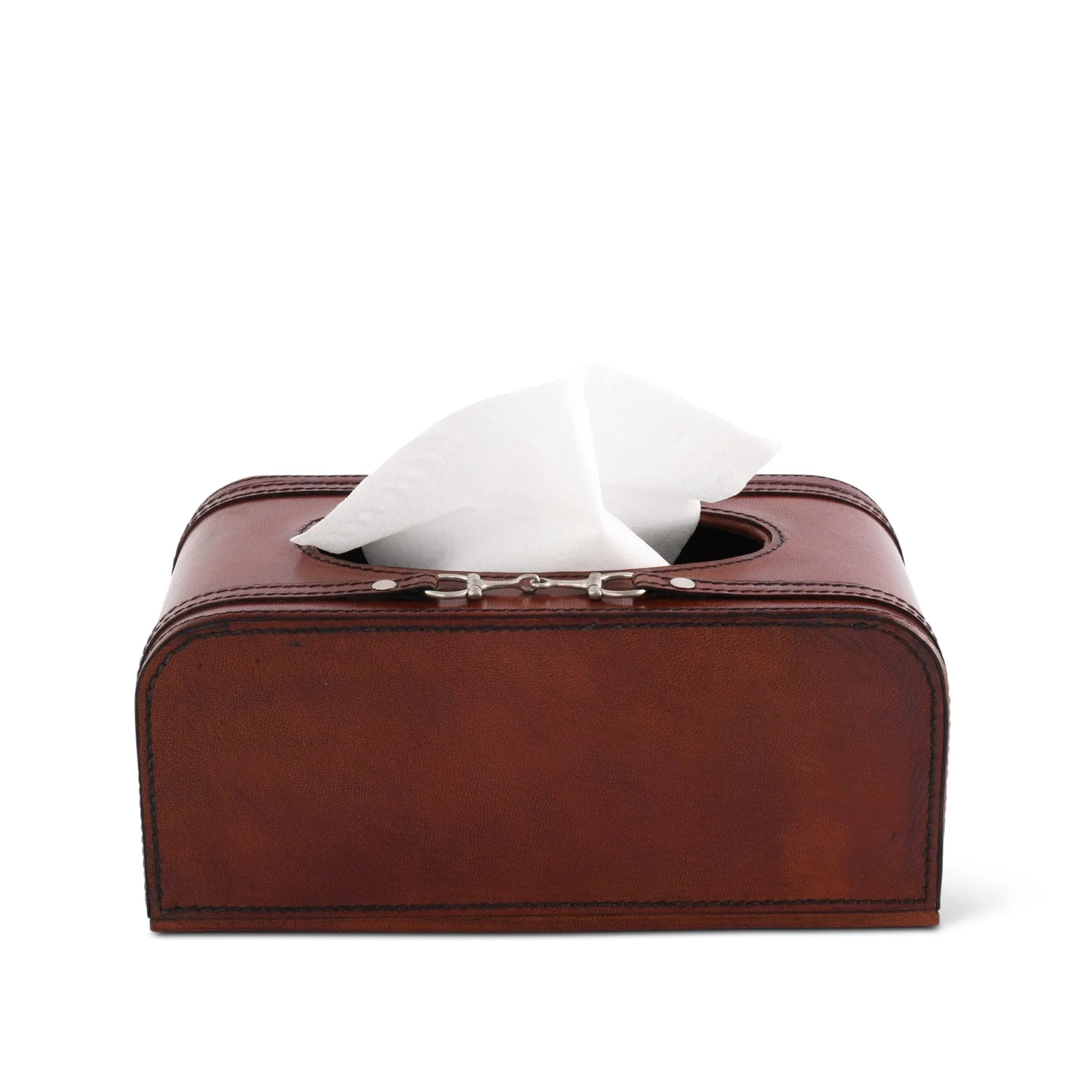 Premium Genuine Leather Bit Tissue Box - The Mayfair Hall