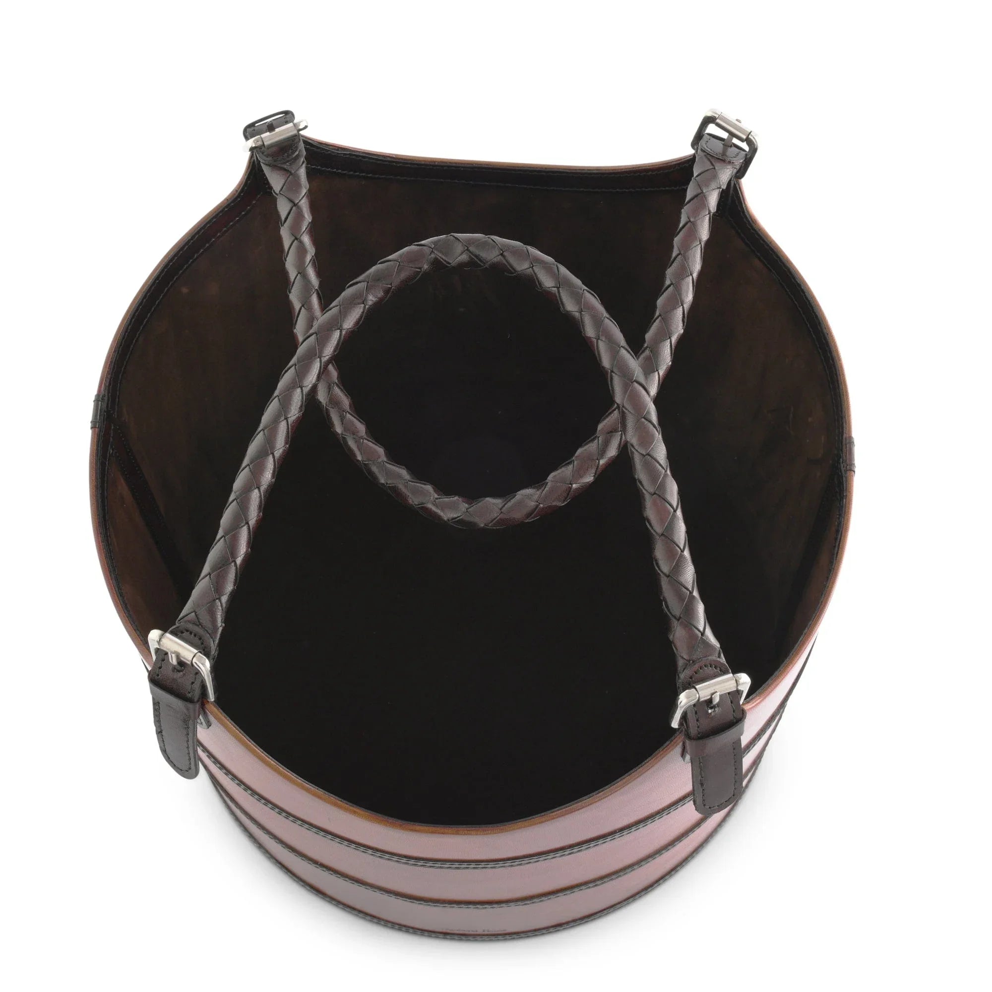 Premium Genuine Leather Equestrian Bit Magazine Basket – Stylish Home and Office Organizer - The Mayfair Hall