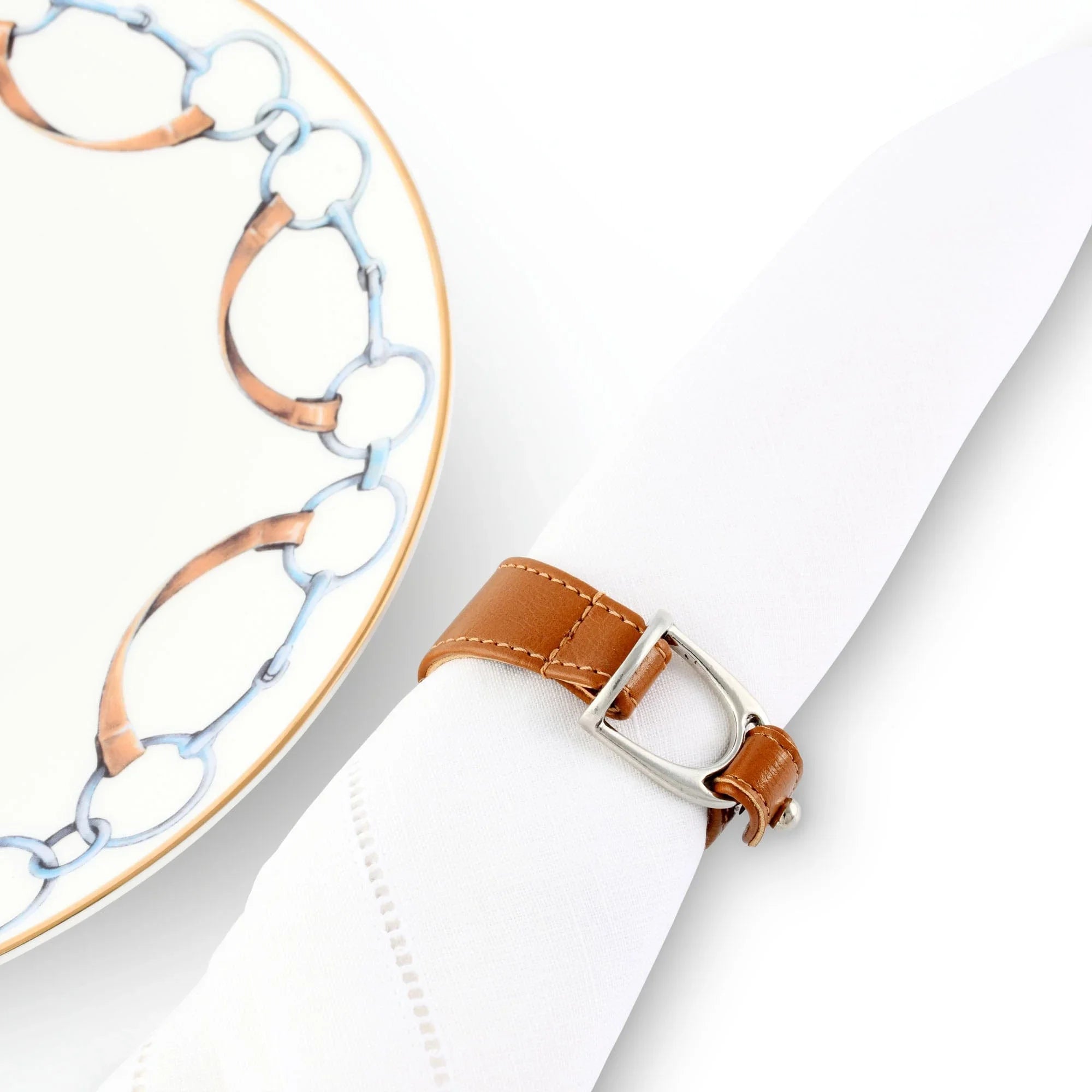 Stirrup Vegan Leather Napkin Ring - The Mayfair Hall