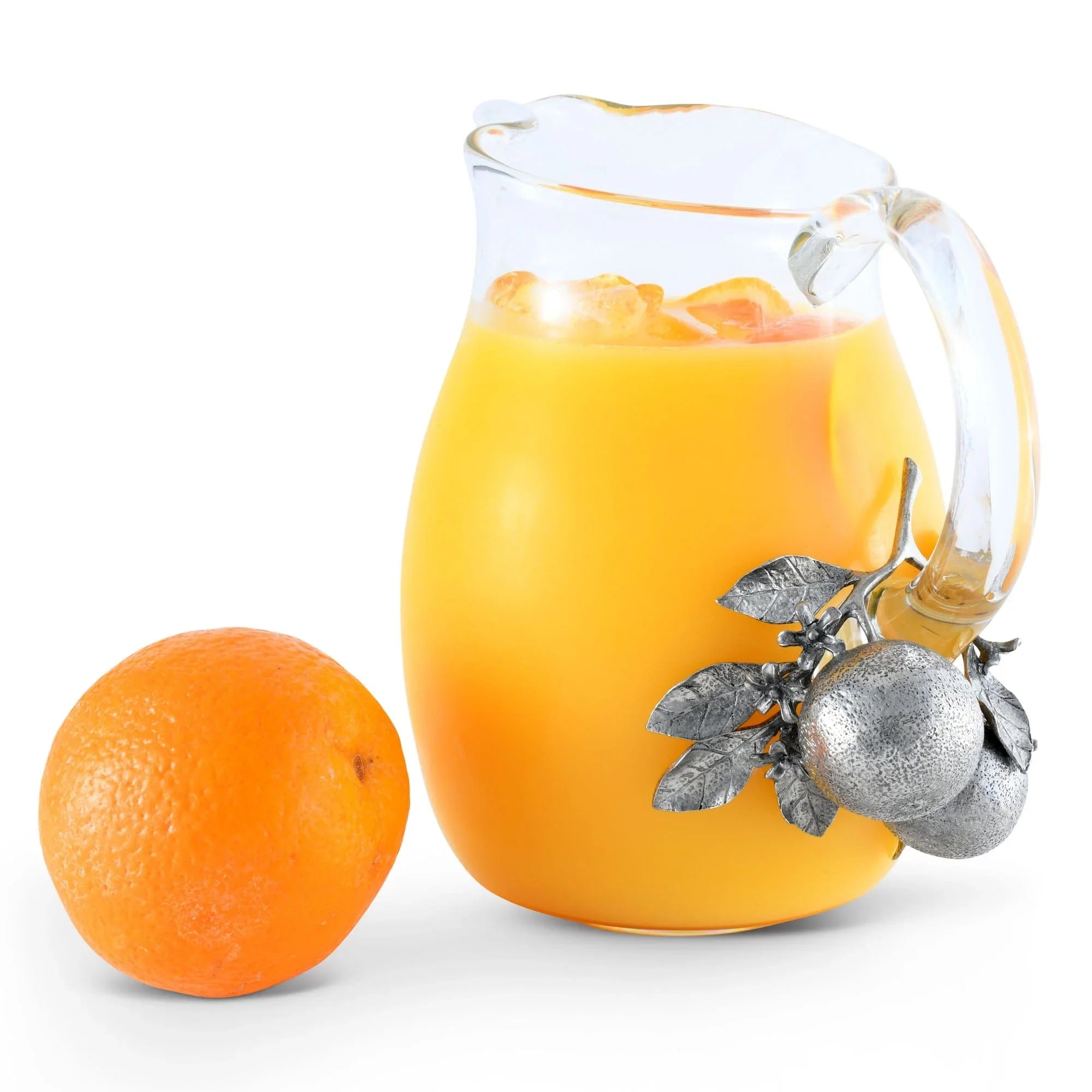 Orange Blooms Glass Pitcher - The Mayfair Hall