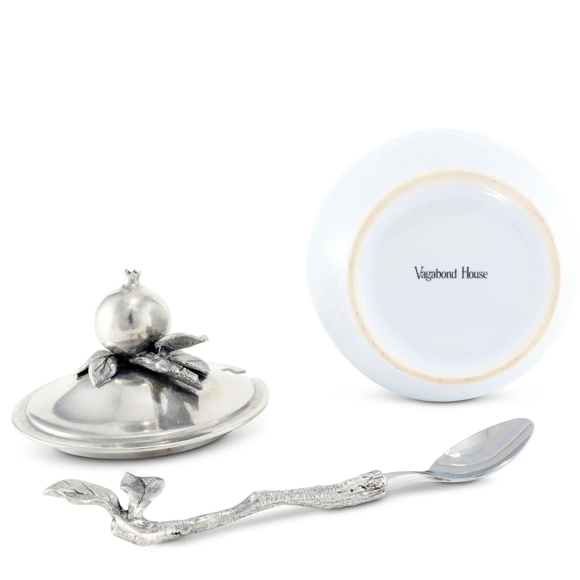 Pomegranate Sugar Bowl and Spoon - The Mayfair Hall