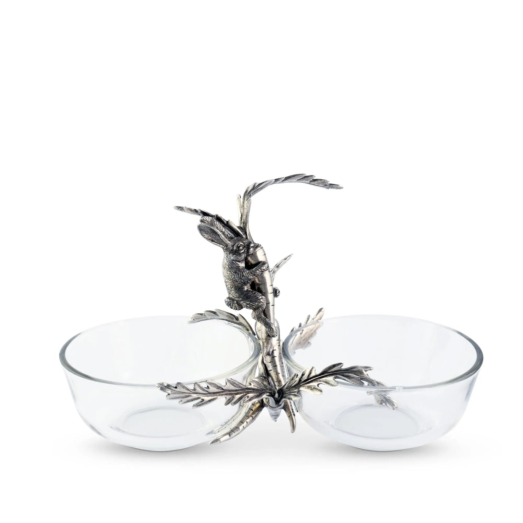 Rabbit / Carrot Double Dish Condiment Server - The Mayfair Hall