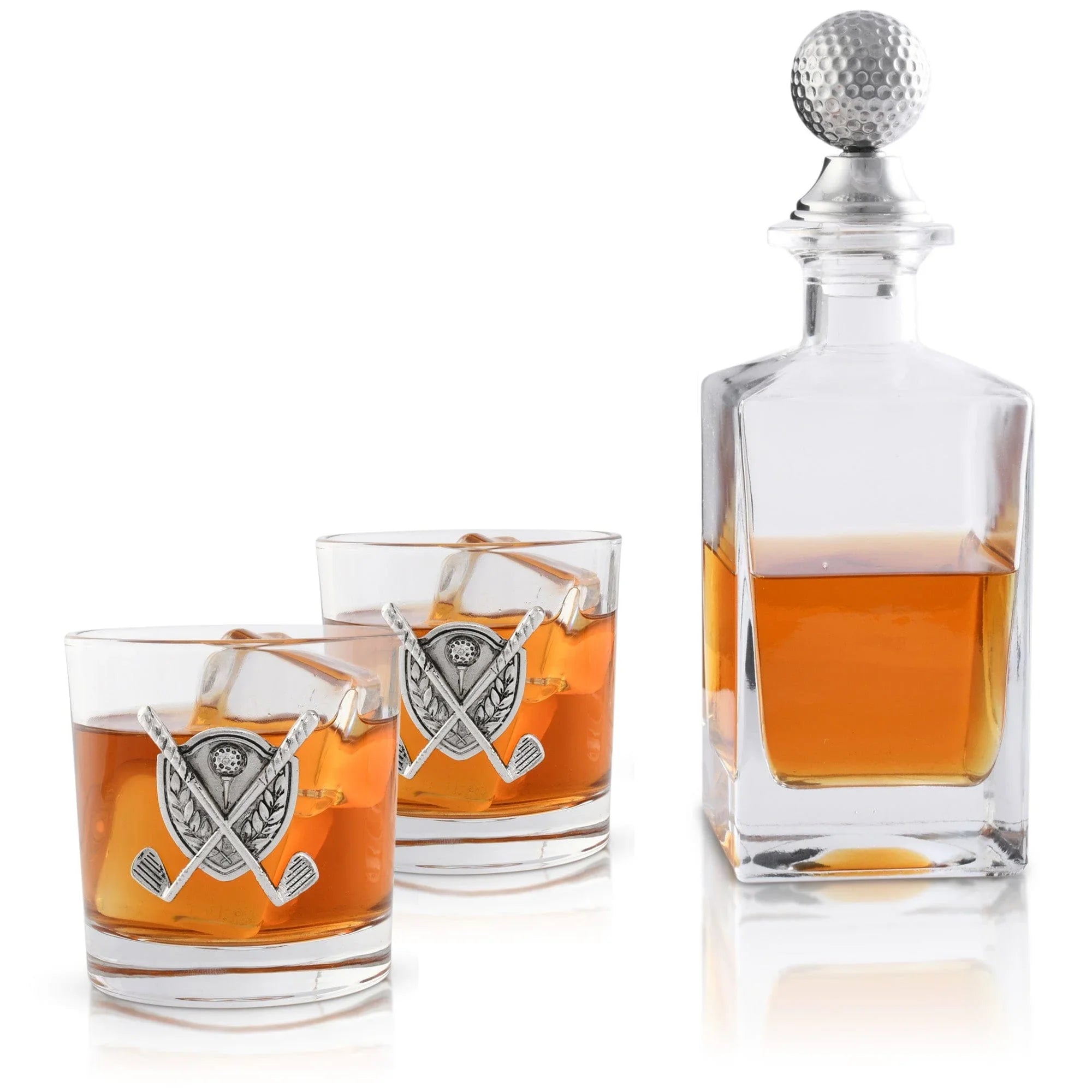 Golf Decanter Set with Pair Glasses - The Mayfair Hall