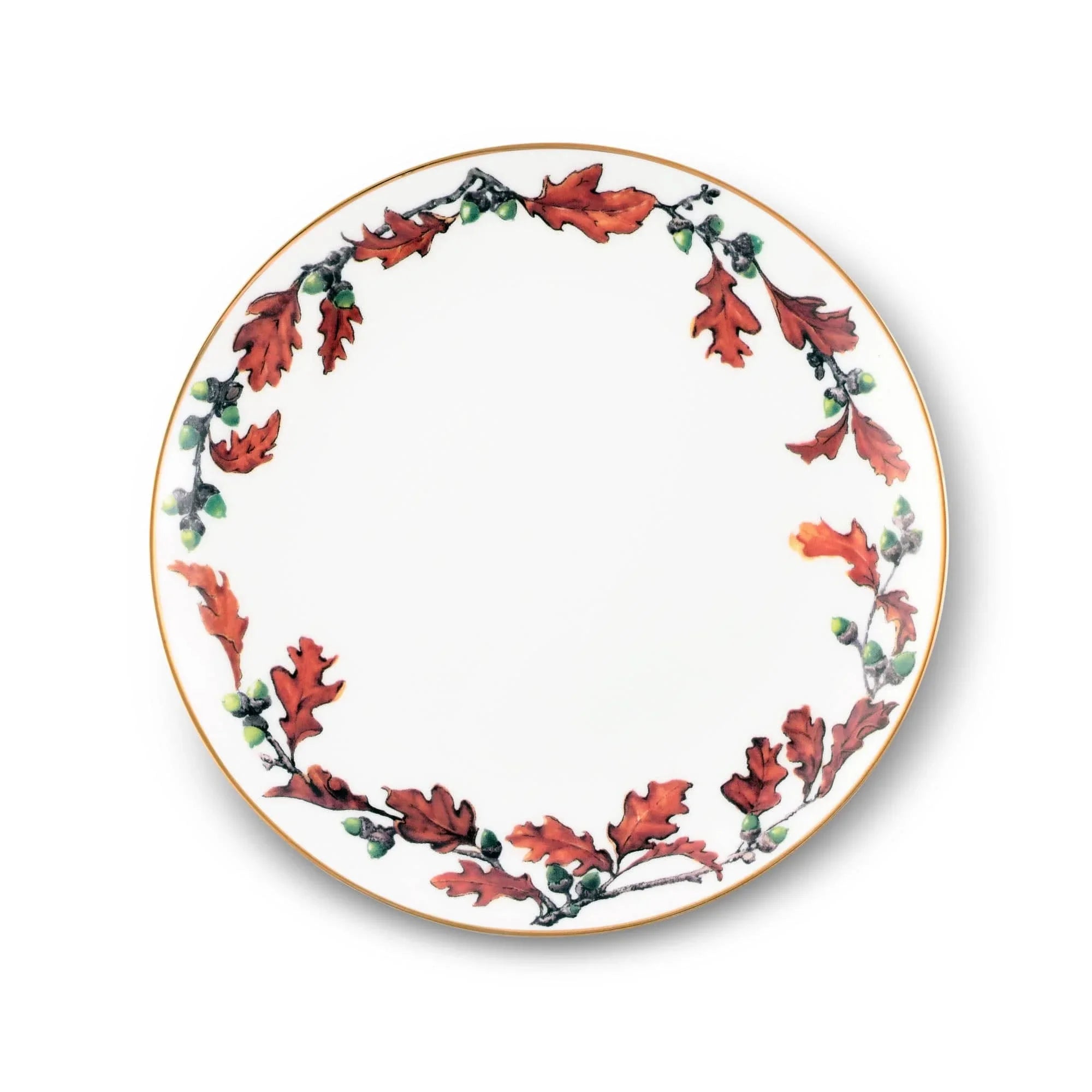 Norwood Acorn Bone China Round Salad Plate - The Mayfair Hall