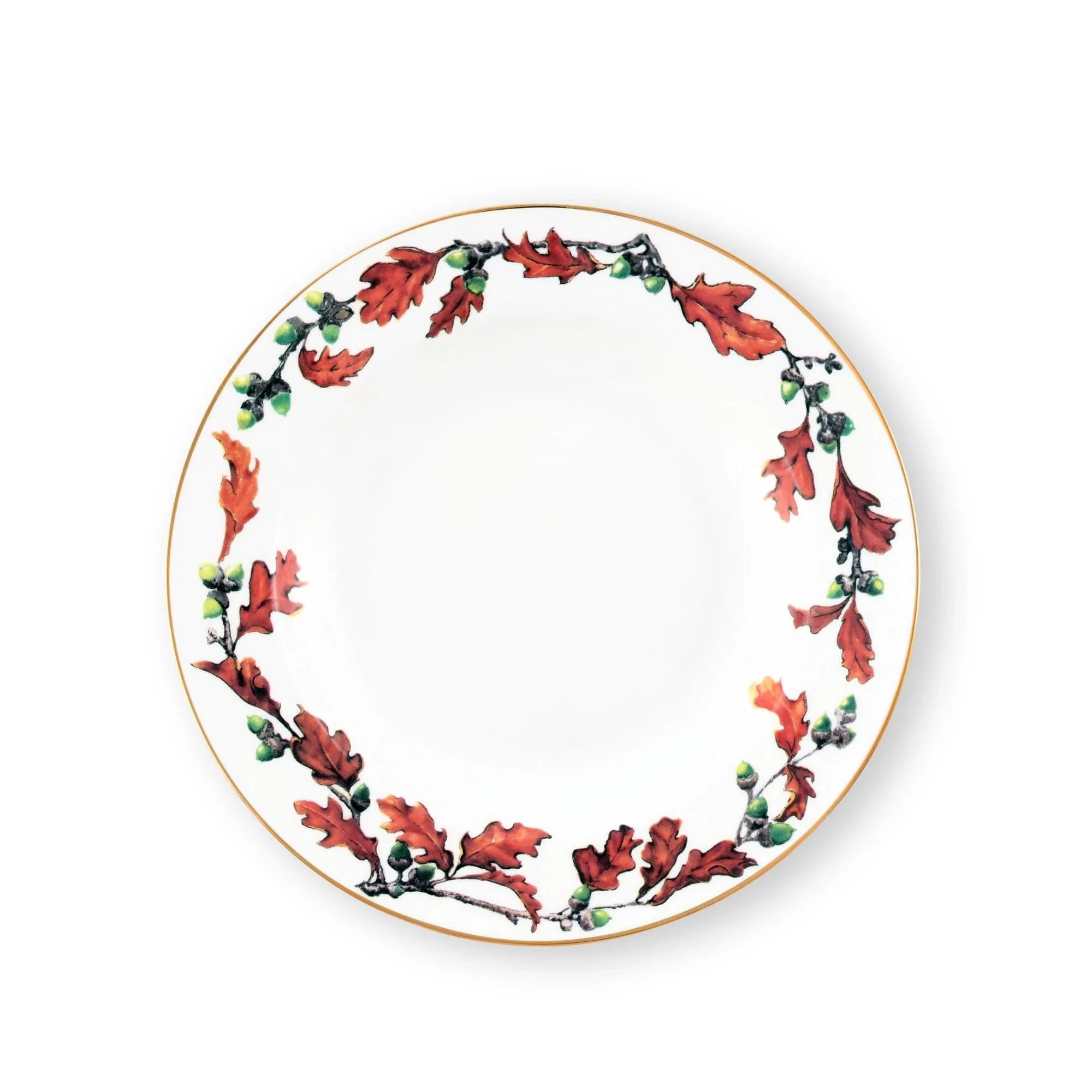 Norwood Acorn Pattern Bone China Soup Plate - The Mayfair Hall