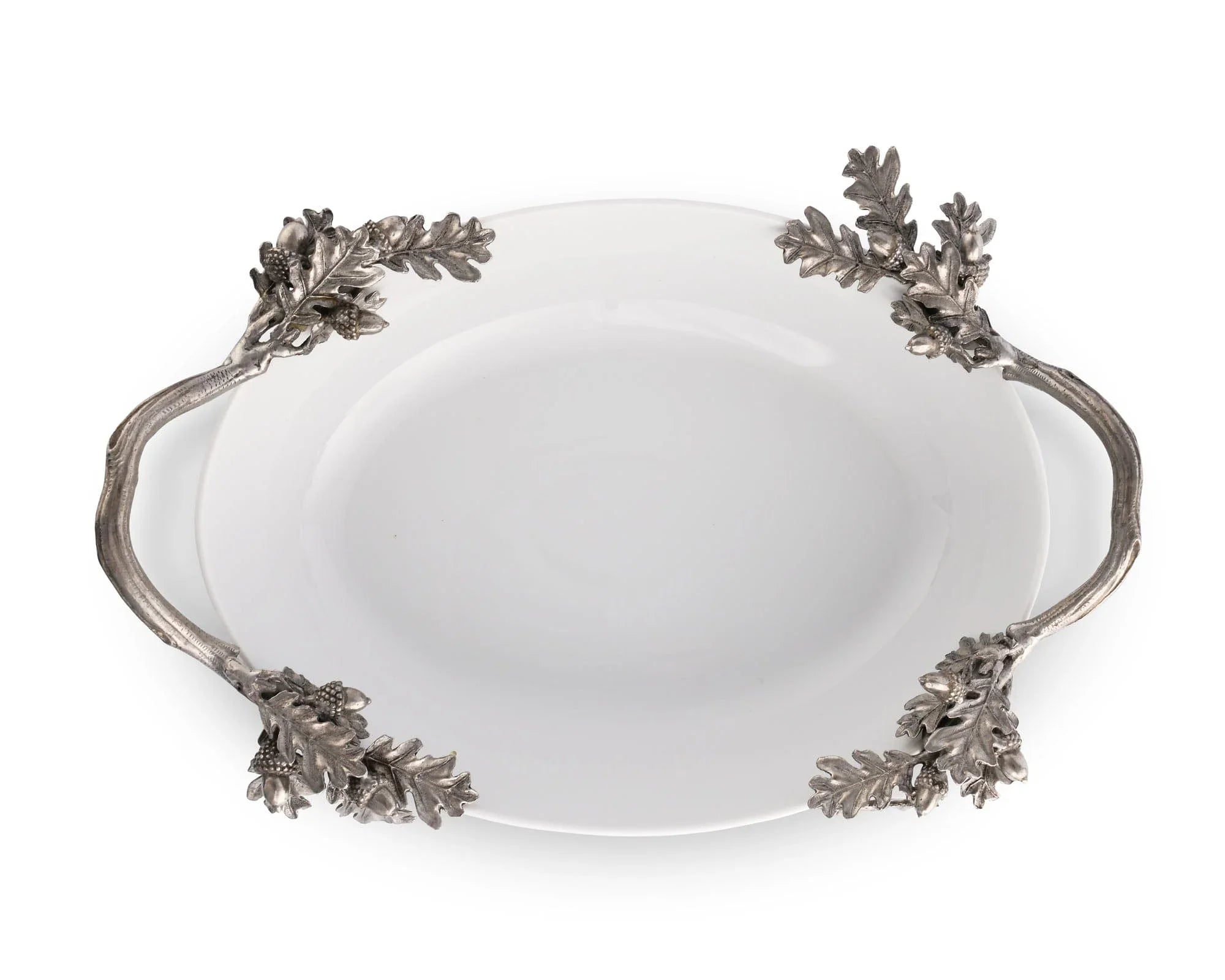Acorn Oak & Leaf Stoneware Serving Dish - The Mayfair Hall