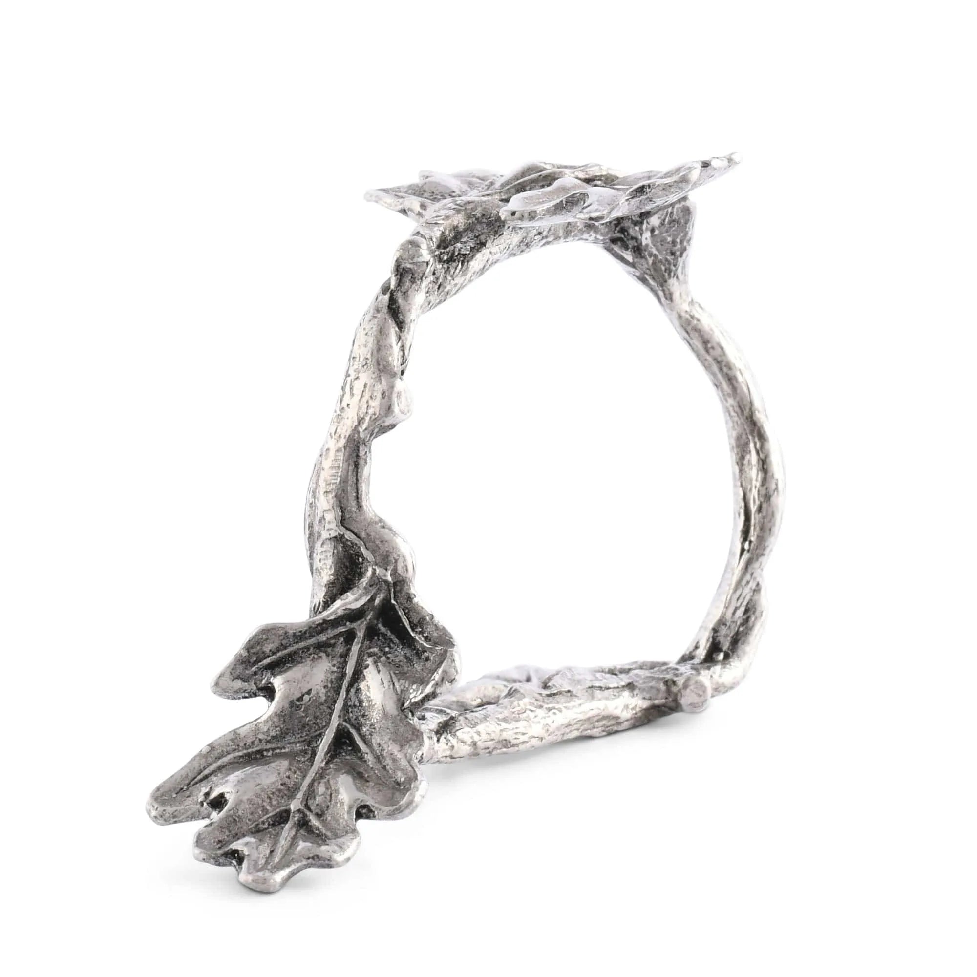 Pewter Oak Branch Napkin Ring - The Mayfair Hall