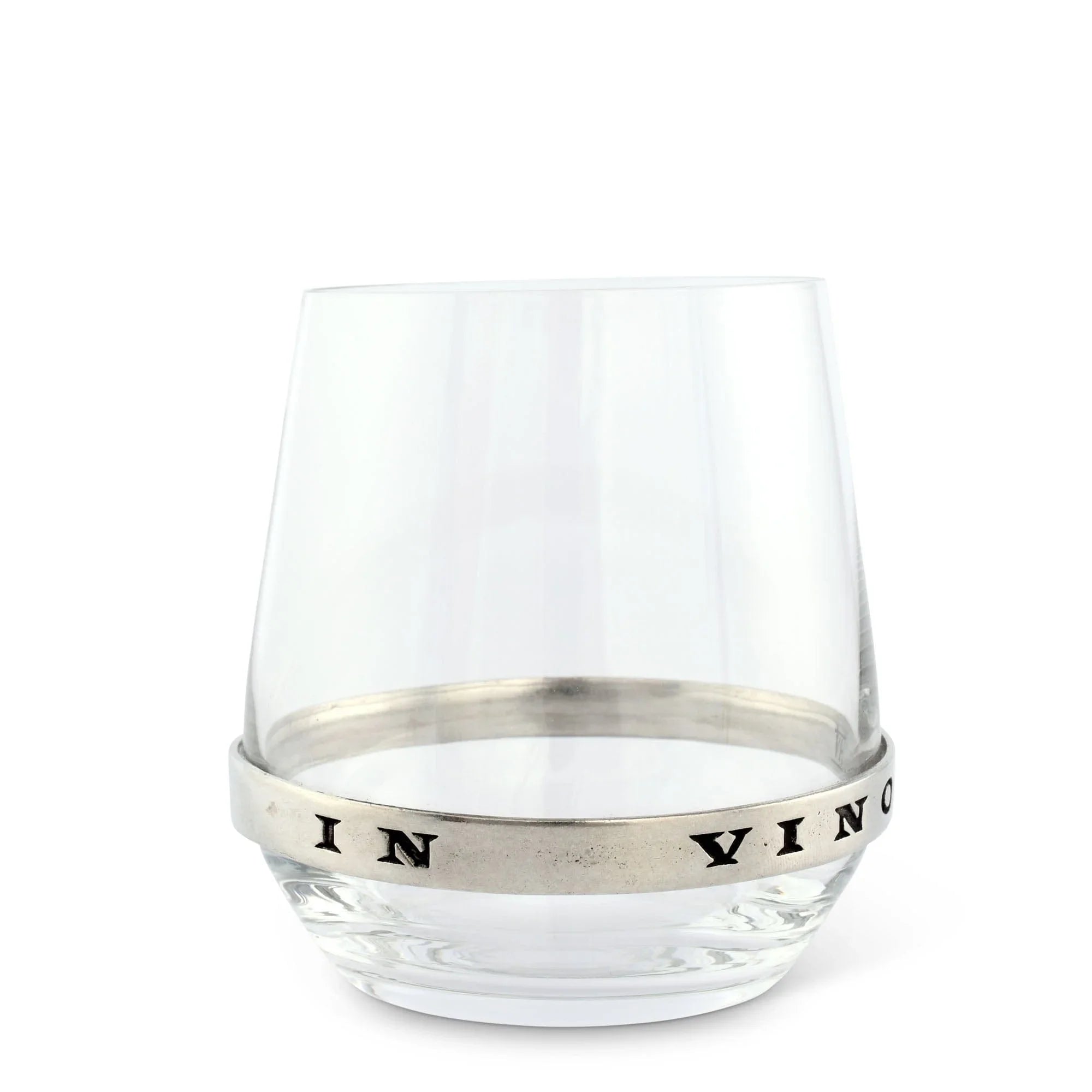 In Vino Veritas Stemless Red Wine Glass - The Mayfair Hall