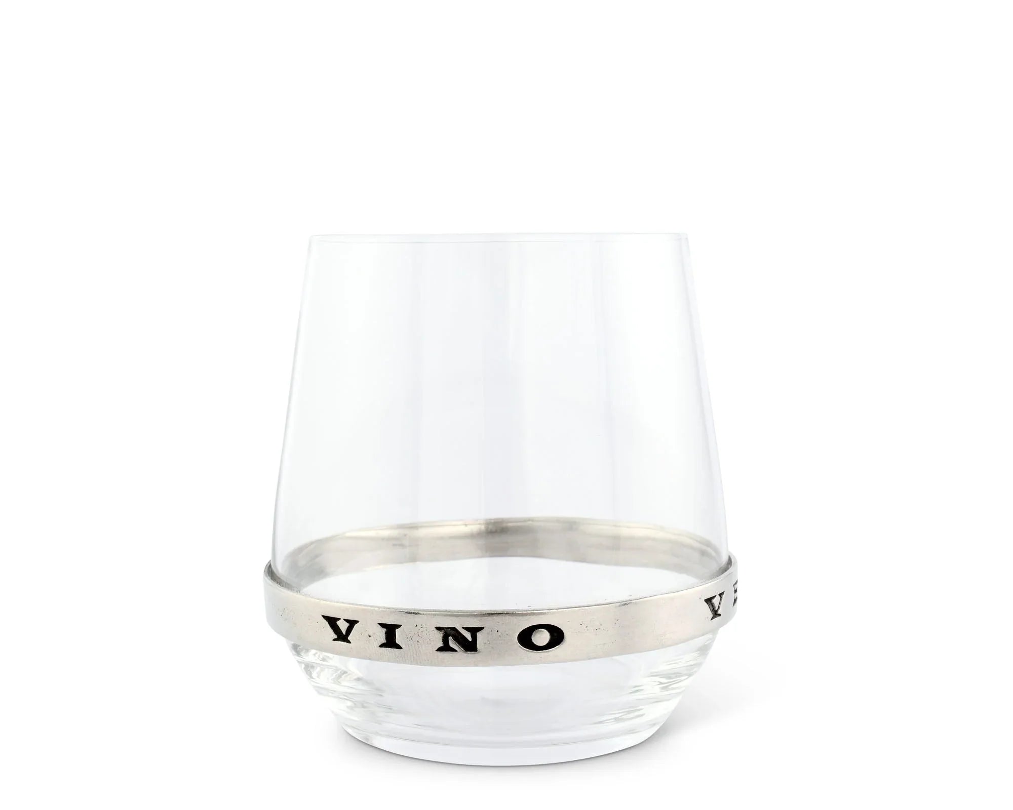 In Vino Veritas Stemless Red Wine Glass - The Mayfair Hall