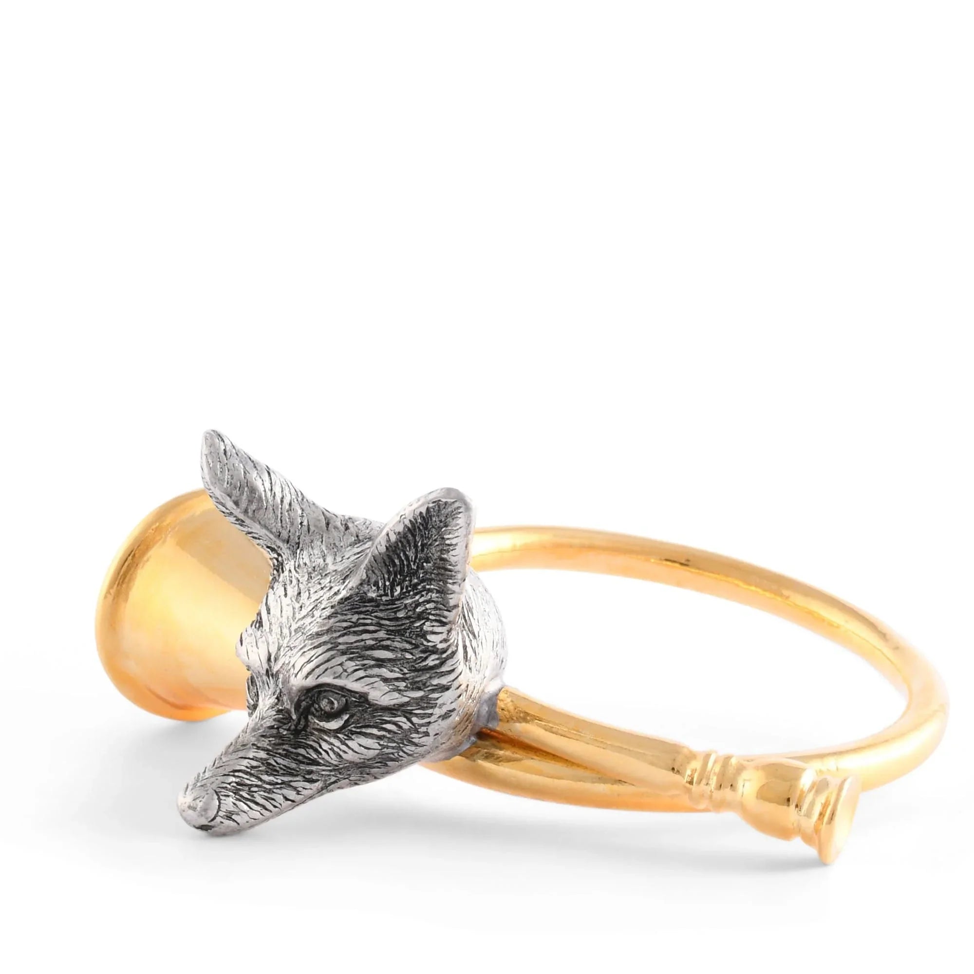 Golden Hunt Horn Napkin Ring - The Mayfair Hall