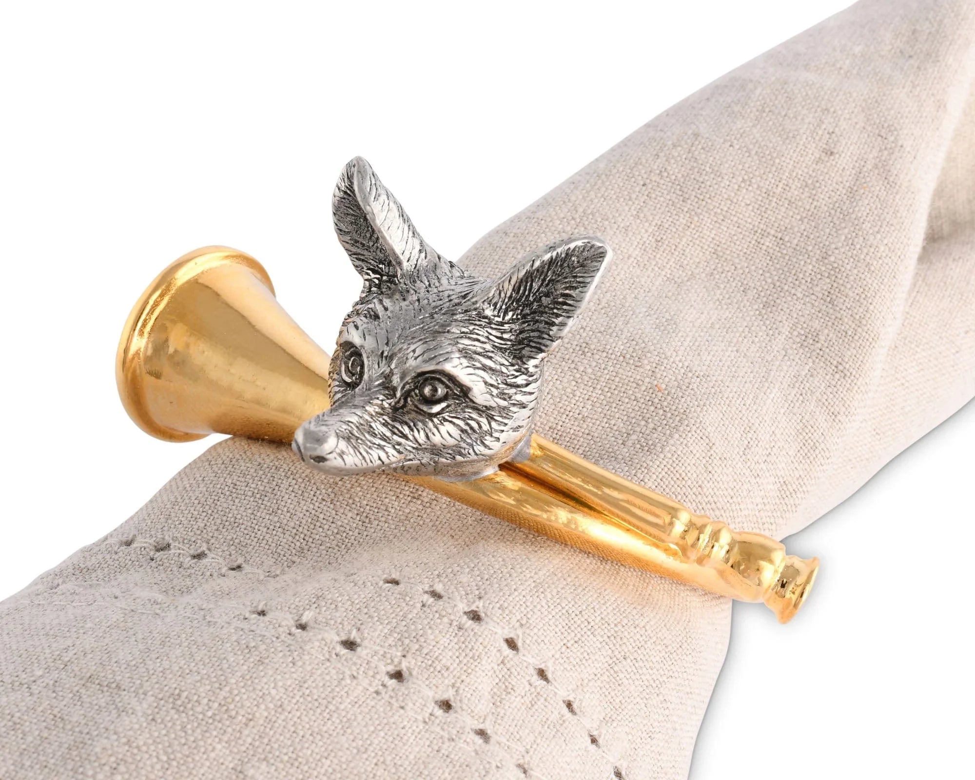 Golden Hunt Horn Napkin Ring - The Mayfair Hall