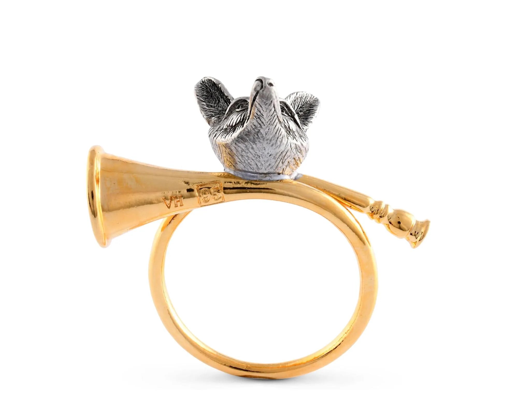 Golden Hunt Horn Napkin Ring - The Mayfair Hall