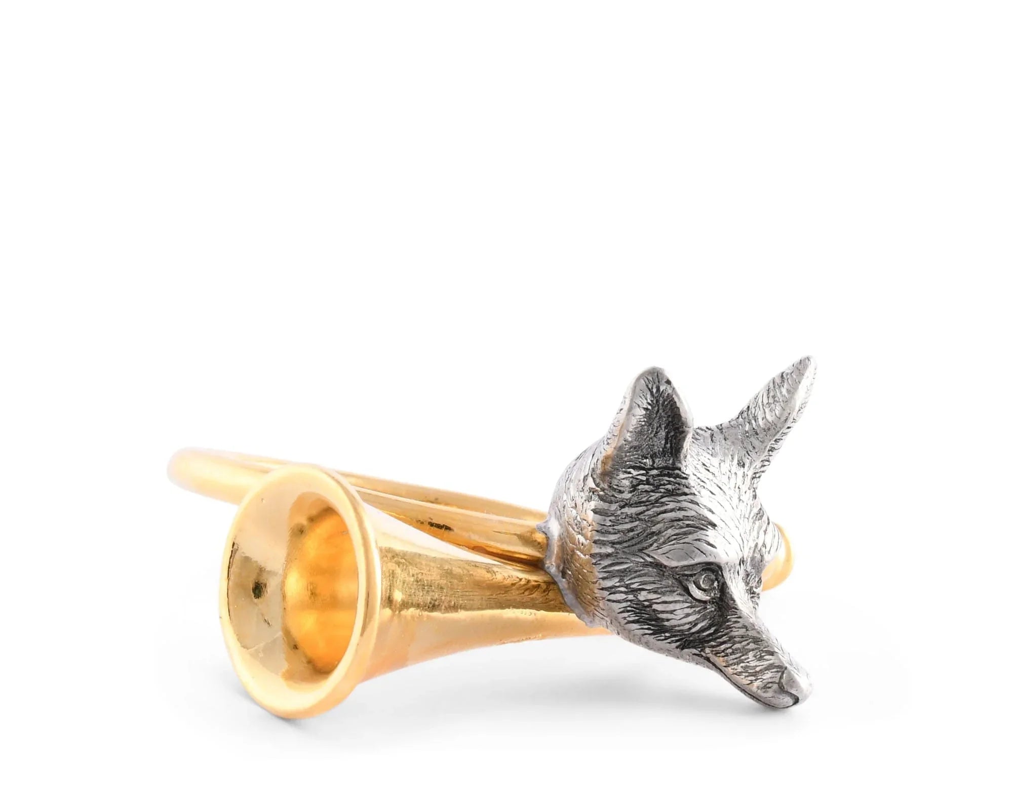 Golden Hunt Horn Napkin Ring - The Mayfair Hall