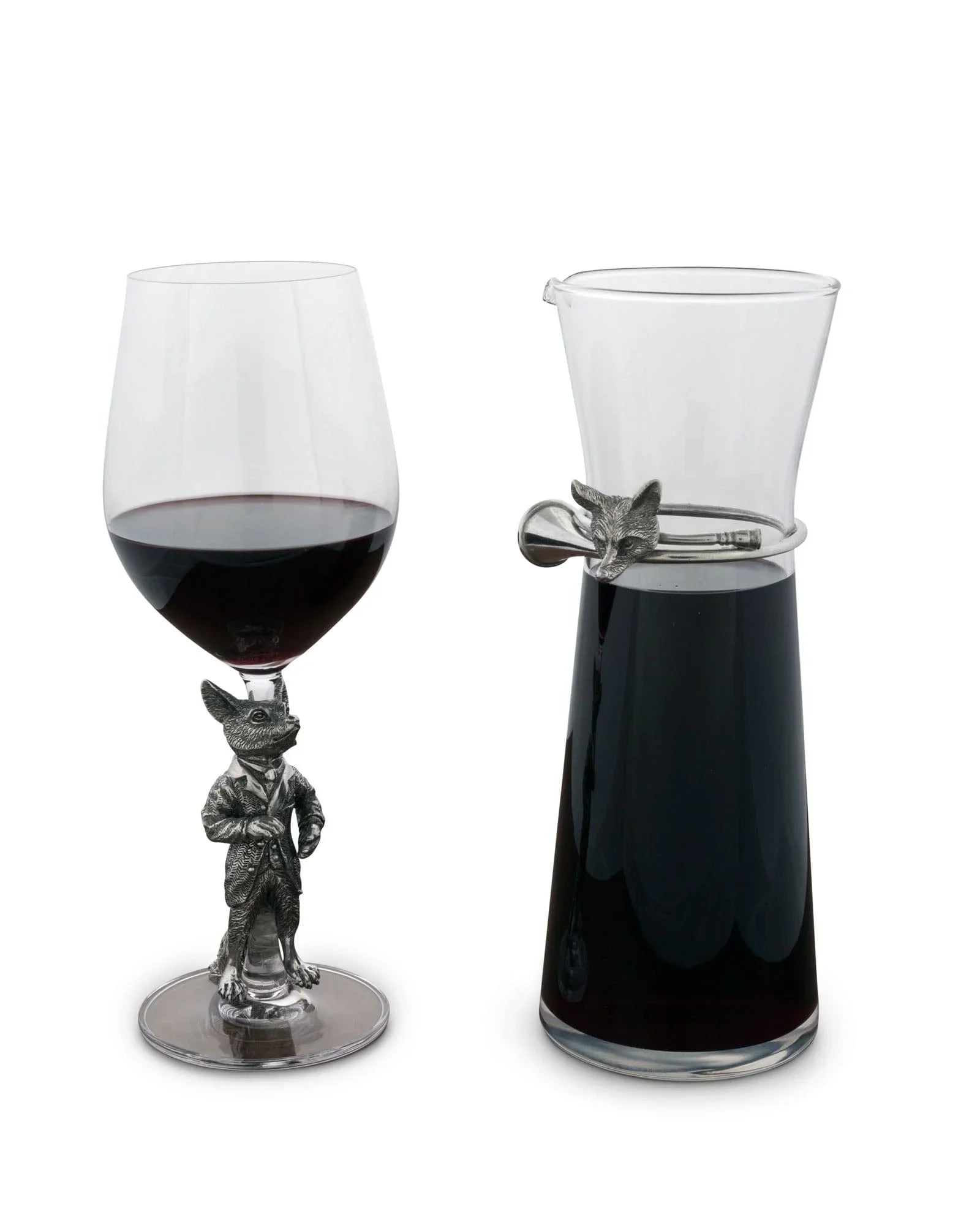 Hunting Dressed Fox Wine Glass - The Mayfair Hall