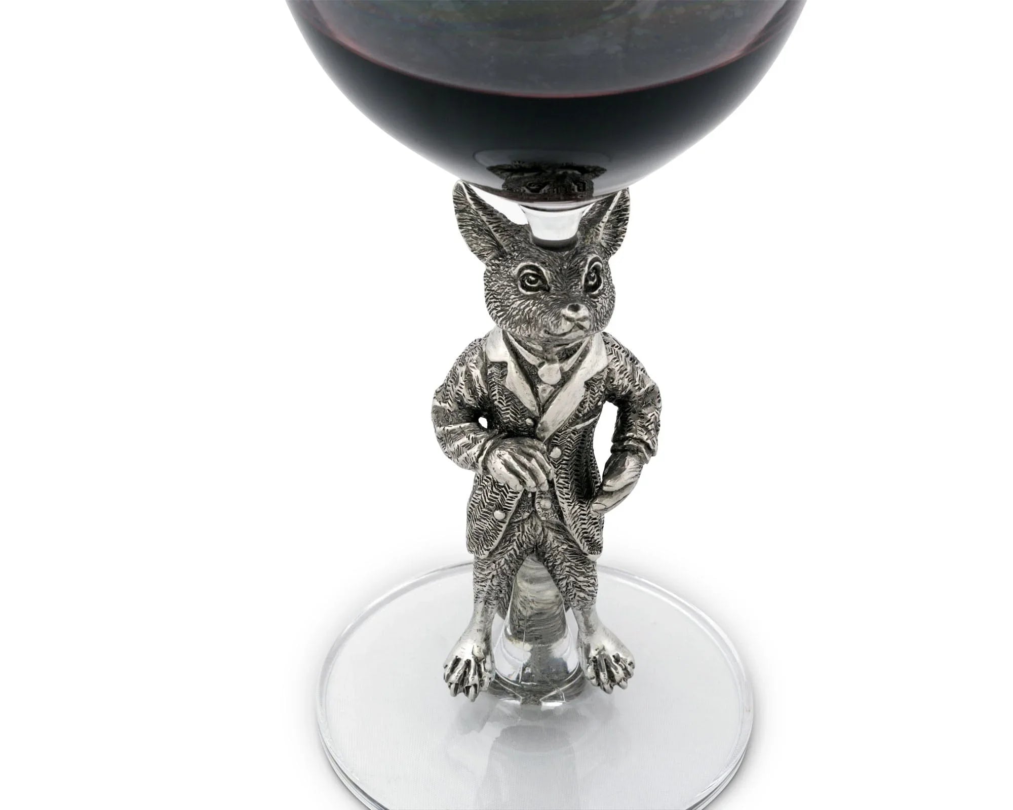 Hunting Dressed Fox Wine Glass - The Mayfair Hall